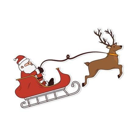 Reindeer Sleigh Drawing, Santas Sleigh Drawing Easy, Santa In Sleigh Drawing, Santa With Sleigh And Reindeer Drawing, Santas Sleigh Clipart, Santa Claus Sleigh Illustration, Printable Frames, Christmas Chalkboard, Santa Sleigh