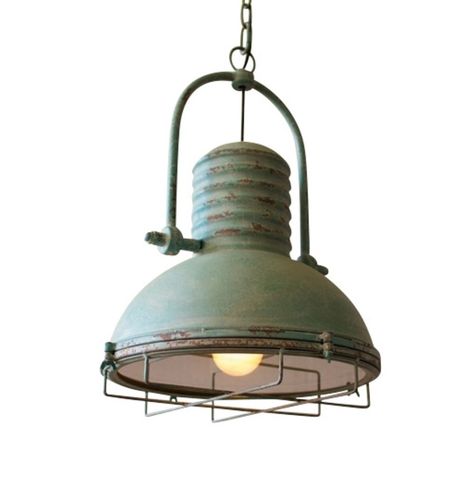 Antique. Turquoise. Pendant. Lights Antique Turquoise, Cage Pendant Light, Rustic Pendant Lighting, Deco Luminaire, Antique Kitchen, Rustic Lighting, Farmhouse Lighting, Antique Lighting, Antique Farmhouse