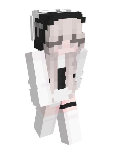 a black and white, bunny minecraft skin with a matching corset by giovanka on namemc! <3 Matching Minecraft Skins, Bunny Minecraft, Minecraft Skins Black, Minecraft Skins Female, Black And White Bunny, Skins For Minecraft Pe, Mc Skin, Skin Mine, Mc Skins