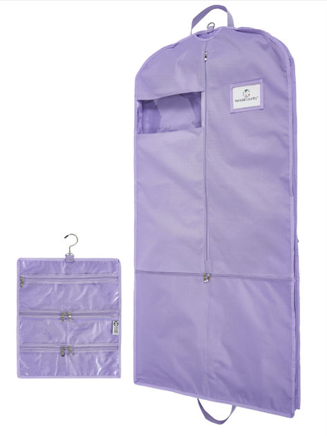 dance and cheer garment bag with accessory pouch Kids Garments, Multiple Outfits, Suit Covers, Suit Bag, Dance Bag, Purple Design, Fun Fun, Garment Bag, Waterproof Bags