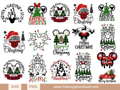 Disney Svg Christmas, Disney Cricut Projects T Shirts, Disney Christmas Svg Free, Disney Christmas Shirts Family, Mickey Head Svg, Disney Christmas Svg, Disney Xmas, Vinyl Business, Disney Merry Christmas