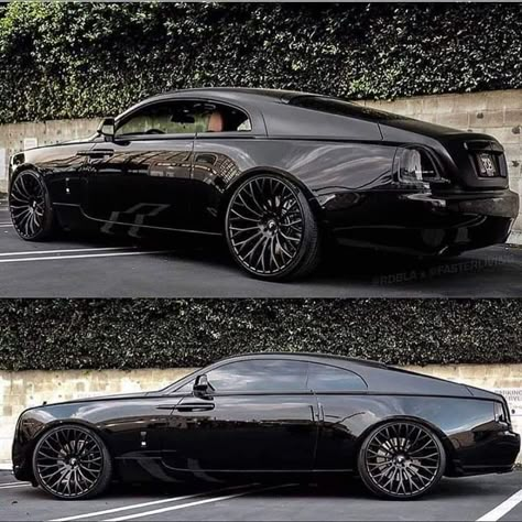 Murdered Out, Luxury Cars Rolls Royce, New Luxury Cars, Rolls Royce Wraith, Lux Cars, Mc Laren, Rolls Royce Phantom, Benz Car, Classy Cars