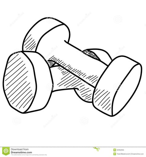 Pair of dumbbells stock vector. Illustration of supply - 52352055 Work Out Drawing, Workout Aesthetic Drawing, Gym Drawing Art Easy, Gym Aesthetic Drawing, Weights Drawing, Weights Drawing Simple, Workout Drawings, Barbell Drawing, Fitness Drawing Illustration