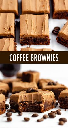 Scratch Brownies, Concentrated Coffee, Resep Starbuck, Brownies Cheesecake, Coffee Brownies, Mocha Frosting, Coffee Dessert, Deilig Mat, Baking Sweets