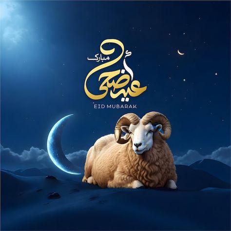 Eid Ul Adha Creative Ads, Eid Al Adha Creative Ads, Eid Ul Adha Post, Jummah Post, Goat Photos, Aid Adha, Goat Pictures, Ramzan Images, Eid Al-adha Design