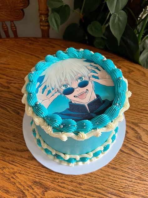 Gojo Birthday Cake, Vintage Buttercream Cake, Anime Cake, Vegan Wedding, Fully Booked, Cake Designs Birthday, Vintage Cake, Buttercream Cake, Custom Cakes