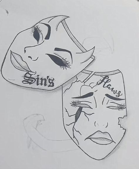 Flaws And Sins Tattoo, Flaws And Sins, Sins Tattoo, Gemini Star Sign, Brandon Arreaga, Gemini Star, Sketch Ideas, Star Signs, Tatting