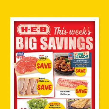 H-E-B | Curbside Pickup & Grocery Delivery | HEB.com H-e-b Grocery Store, Heb Grocery Store, Weekly Ads, Meal Deal, Delivery Groceries, Grocery Store