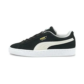 Suede Classic XXI Youth Sneakers, Puma Black-Puma White Black Puma Suede, Puma Suede Classic Xxi, White Peacoat, Puma Shop, Suede Trainers, White Puma, Sneakers Puma, Black Puma, Puma Suede