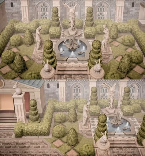 Acnh Elegant Museum Entrance, Acnh Museum Size, Garden Of Serenity Acnh, Ac Museum Ideas, Acnh Elegantcore Museum, Acnh Kingdom Design, Royal Acnh Island, Museum Inspo Acnh, Achn Ideas Museum