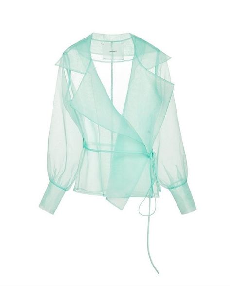 Organza Blazer, Organza Jacket, Sheer Jacket, Casual Skirt Outfits, Fashion Top Outfits, Sheer Lace Top, Sheer Fashion, Warm Weather Outfits, Silky Blouse