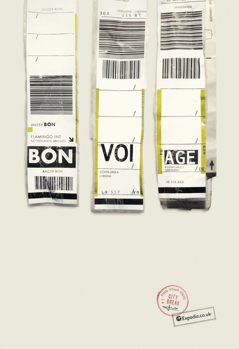 Brilliant Travel Ads: New campaign by Expedia uses airport code tags as copy. Btw, there are over 9,000 airports around the world, each with its own 3-letter code Funny Commercial Ads, Ogilvy Mather, Funny Commercials, Travel Ads, Commercial Ads, Publicidad Creativa, Funny Ads, Creative Review, Street Marketing