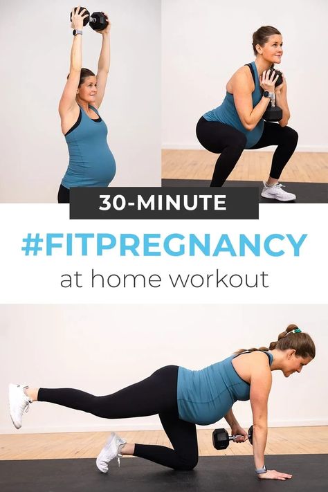 The 8 BEST exercises for pregnancy! This strength training workout is safe for the first, second and third trimesters, with modifications provided for all fitness levels. These are my favorite challenging but safe exercises during pregnancy - designed to build and maintain muscle tone through your entire pregnancy! Strength Training While Pregnant, Third Trimester Leg Workout, Pregnancy Safe Workouts Second Trimester, Pregnancy Workout 3rd Trimester, Pregnancy Workout At Home 2nd Trimester, 3rd Trimester Workout, Safe Exercises During Pregnancy, Pregnant Workouts, Second Trimester Workouts