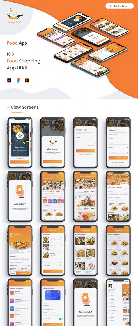 Food Ordering App, Restaurant App, Food Order, Apps Design, Photoshop Sketch, Food Delivery App, App Interface Design, Meditation Apps, Delivery App