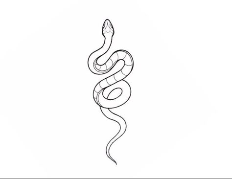 Snake Mini Tattoo, Snake Small Tattoo, Mini Tattoos Snake, Small Tattoos Snake, Minimalist Snake Tattoo Simple, Fineline Snake Tattoo, Simple Snake Tattoo, Snake Outline, Sagittarius Tattoo Designs