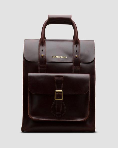 Brando Leather Backpack | Shop All | Dr Martens Official Site Brown Dr Martens, Dr Martens Store, Backpack Craft, Small Leather Backpack, Doctor Bag, Raffia Bag, Small Backpack, Belt Size, Dr. Martens