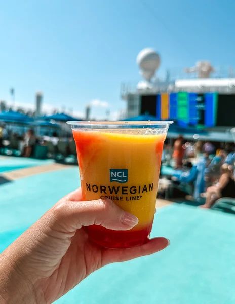 Mango Meltdown on Norwegian Cruise Line | cruise drinks | tastyitinerary.com Mango Meltdown Drink Recipe, Miami Vice Drink, Cruise Cocktails, Cruise Drinks, Cruise Norwegian, Painkiller Recipe, Cruise Vibes, Hawaiian Cruise, Ncl Cruise