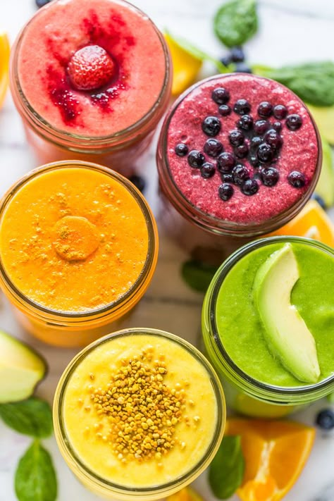 Berry Green Smoothie, Smoothie Boosters, Detoxifying Food, Apple Pie Smoothie, Turmeric Smoothie, Beet Smoothie, Fresh Smoothies, Superfood Smoothie, Smoothie Bowl Recipe