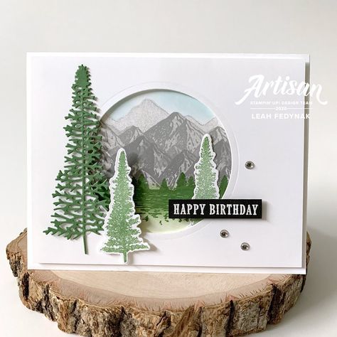 Leah Fedynak on Instagram: “Today is my son’s 12th birthday! Wow... 12 already! I am pretty sure this will be the year that he passes me for height! 😢 I had him choose…” Mountain Card, Camping Cards, Outdoor Birthday, Homemade Birthday Cards, I Am Pretty, Nature Card, Masculine Birthday Cards, Camping Birthday, Birthday Cards For Men