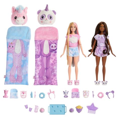 Barbie Malibu, Cute Tees, Barbie Doll Set, Barbie Sets, Barbie Toys, Unicorn Plush, Monster Party, Slumber Party, Sleepover Party