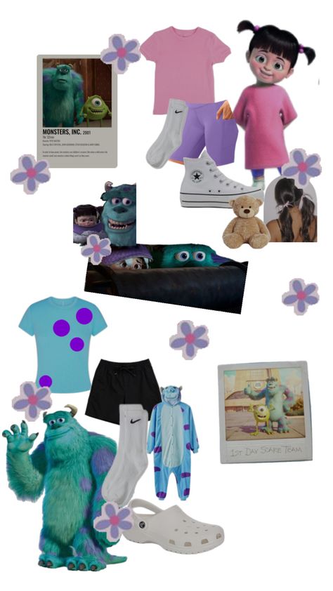 Sully and Boo Sully And Boo Costume, Boo And Sully, Sully Costume, Spirit Weeks, Sully And Boo, Fun Halloween Outfits, Boo Costume, Costume Couple, Spirit Week