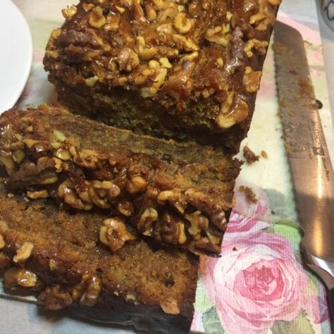 Banana And Honey, Date And Walnut Cake, Baked Pumpkin Oatmeal, Date Cake, Banana Walnut, Moist Cake, Oat Cakes, Walnut Cake, Pumpkin Oatmeal