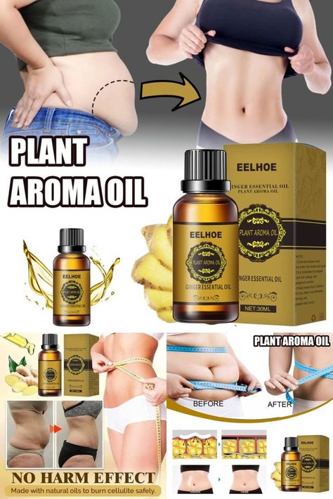 Belly Massage, Essential Oils For Massage, Ginger Essential Oil, Essential Oil Plants, Aroma Oil, Body Figure, Oil Plant, Massage Oil, The Change