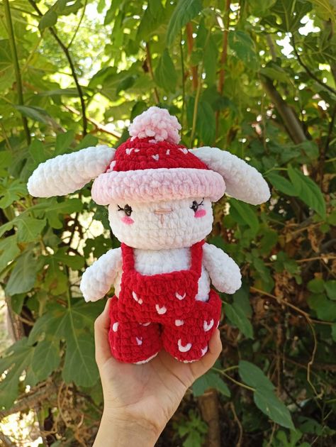 Crochet Valentines bunny plush,Handmade plush gift for her,crochet animals doll for sale,crochet rabbit toys,kawaii plush,crochet baby gift by KLABELGIFT on Etsy Crochet Bunny Plush, Crochet Valentines, Crochet Valentine, Animals Rabbit, Crochet Baby Gifts, Plush Crochet, Handmade Birthday Gifts, Selling Handmade Items, Bunny Crochet