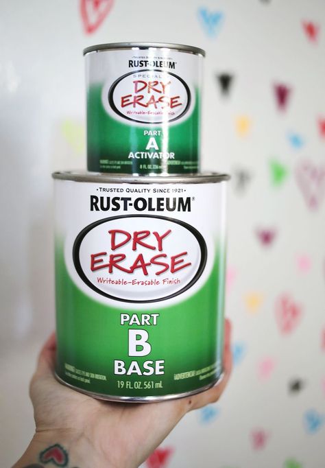 TRY THIS: PAINT A WALL WITH DRY ERASE PAINT Paint A Wall, Whiteboard Paint, Dry Erase Paint, Dry Erase Wall, A Beautiful Mess, Painted Boards, School Room, Beautiful Mess, Dry Erase Board