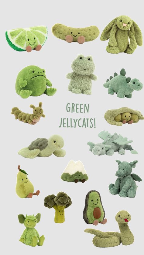 I ❤️ jellycats! #fyp #trending #jellycat #green #viral Pickle Jellycat, Jellycat Stuffed Animals, Xmas List, 22nd Birthday, Poster Room, Cute Stuffed Animals, Cute Room Decor, Cute Cards, Christmas List