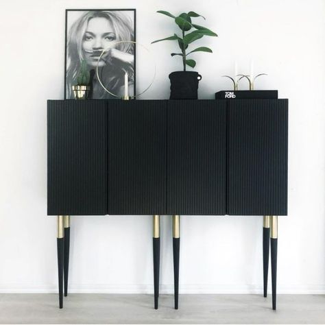 The Ikea Ivar cabinet is a fantastic piece of furniture for lots of Ikea hack creations. It is simply a blank wooden box waiting for ... Read more Ikea Office Furniture, Ikea Ivar Cabinet, Ikea Ivar, Easy Ikea Hack, Furniture Hacks, Design Del Prodotto, Living Room Diy, Ikea Furniture, Cheap Decor