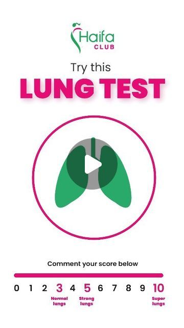 Haifa Club I fitness center on Instagram: "Try this lung test everyday !! 🫁 🫁 🫁 
Good for asthma patients and improves lungs elasticity!!!
#thehaifaclub #lungs #instahealth #india  #reels" Healthy Lungs Vs Smokers Lungs, Healthy Lungs, Lungs Health, Haifa, Lungs, Fitness Center, India, Health, On Instagram