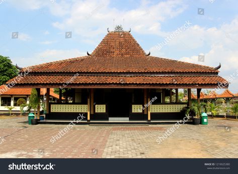 Banyumas Joglo. Traditional house from Central Java, Indonesia Joglo House Java, Joglo House, Central Java, Traditional House, Royalty Free Photos, New Pictures, Java, Maui, All Over The World