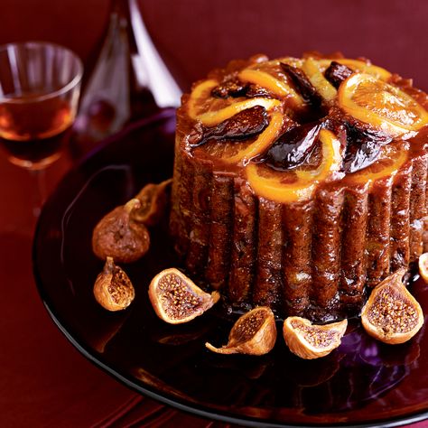 Orange-Figgy Steamed Pudding | Food & Wine Fig Pudding Christmas, British Christmas Pudding Recipe, Steamed Christmas Pudding, Plumb Pudding Christmas, Figgy Pudding Recipe, English Christmas Pudding, Yule Recipes, Traditional Christmas Pudding, Edwardian Christmas