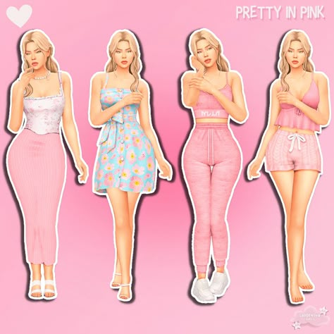 🎀ྀིPretty in Pink🎀ྀི⁣⁣ ⁣⁣ New lookbook using CC!⁣⁣ CC list up on my Tumblr soon, links in my bio⁣⁣ ⁣⁣ ⁣⁣ ⁣⁣ ⁣⁣ ⁣⁣ ⁣⁣ ⁣⁣ ⁣⁣ ⁣⁣ ⁣⁣ ⁣⁣ ⁣⁣ ⁣⁣ ⁣⁣ ⁣⁣ ⁣⁣ ⁣⁣ ⁣⁣ ⁣⁣ ⁣⁣ ⁣⁣ ⁣⁣ 🏷️ #thesims #sims4 #showusyourbuilds #sccregram #sims4nocc #thesims4 #sims4houses #realtosims Sims 4 Pink Aesthetic, Pastel Sims 4 Cc Clothing, Sims 4 Cc Pink Clothing, Barbie Sims 4, Sims 4 Pink Cc, Sims4 Aesthetic, Sims 4 Barbie Cc, Tinkerbell Dress, Female Sims