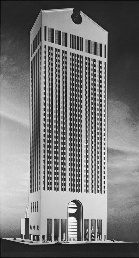 Philip Johnson and John Burgee AT&T Corporate Headquarters New York 1980 Philip Johnson Architecture, Post Modern Architecture, Monumental Architecture, Philip Johnson, High Building, Arch Model, Skyscraper Architecture, Famous Architects, Unique Architecture