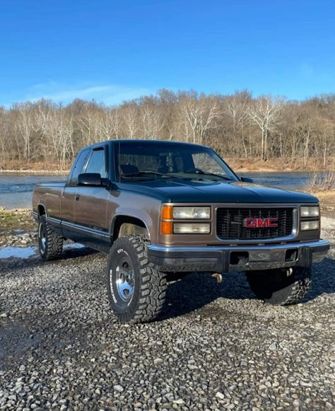 90s Chevy Trucks, Chevy Obs, Obs Chevy, Obs Truck, Gmc Pickup Trucks, Long Bed, Old Pickup, Future Cars, Gmc Pickup