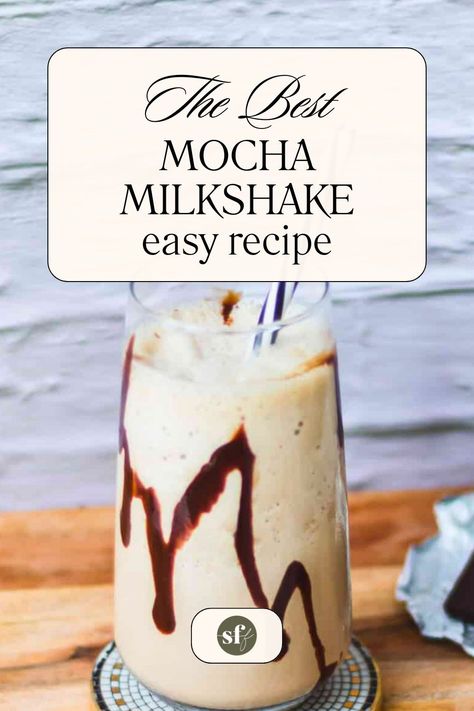 Looking for milkshake recipes? Look no further than this simple mocha milkshake. Easy, delicious - it's the perfect quick and simple dessert. Milk Shake Recipes, Mocha Milkshake, Mocha Shake, Coffee And Ice Cream, Easy Healthy Dessert Recipes, Fancy Coffee Drinks, Milkshake Recipe Easy, Mocha Milk, Easy Healthy Dessert