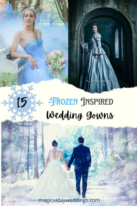 Frozen is easily one of the most popular Disney fairytale films of recent years. Frozen’s main character, Elsa, is not only incredibly inspiring, but also dons an incredible blue gown that has captured the world of wedding gowns. Click the link below to check out these amazing gowns inspired by the Disney movie. Elsa Wedding Hair, Frozen Wedding Theme, Famous Princesses, Frozen Wedding, Rehearsal Dinner Menu, Disney Wedding Theme, Ice Blue Color, Disney Weddings, Frozen Inspired