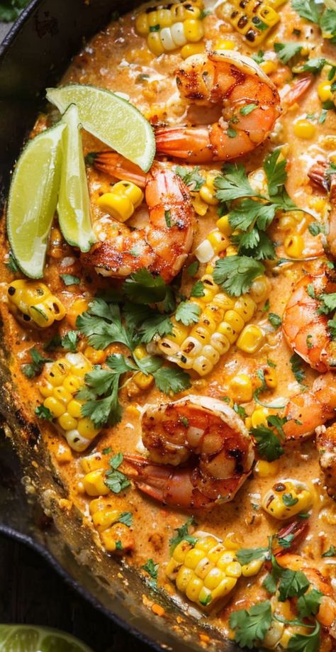 Savor summer with this irresistible Mexican Street Corn & Shrimp recipe! Perfect for grilling season, it's a flavor-packed crowd-pleaser. #GrillingRecipes #MexicanCuisine #SummerEats #ShrimpLovers #StreetCorn Corn And Shrimp Salad, Street Corn Shrimp, Mexican Seafood Recipes, Mexican Style Shrimp, Southwest Shrimp, Shrimp Taco Seasoning, Indoor Grill Recipes, Mexican Shrimp Recipes, Shrimp And Corn