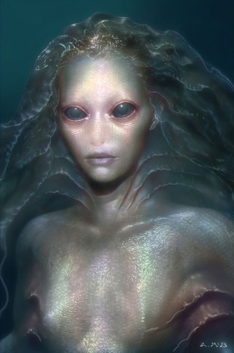 Siren Creature, Scary Mermaid, Realistic Mermaid, Dark Mermaid, On Stranger Tides, Fantasy Mermaids, Siren Mermaid, Humanoid Creatures, Mermaid Drawings