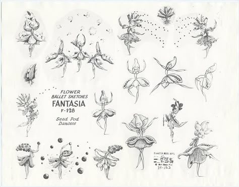 Art Of Fantasia Disney, Fantasia Tattoos Disney, Fantasia Mushrooms Tattoo, Dancing Character Design, Disney Fantasia Fairies, Fantasia Art Disney, Fantasia Tattoo Ideas, Disney Fairies Tattoo, Disney Fantasia Art