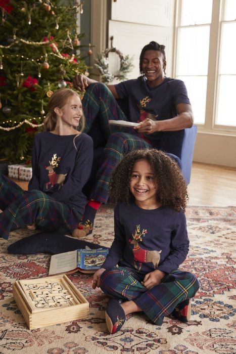 10 best Christmas pyjamas for the family 2020: From M&S to ASOS & matching sets in Sainsbury's | HELLO! School Pajama Day Outfits, Family Christmas Pajamas Photoshoot, Christmas Pjs Family Picture Ideas, Christmas Pajamas Aesthetic, Christmas Pyjamas Family, Family Christmas Onesies, Christmas Pajama Pictures, Pajama Party Outfit Ideas, Pajamas For Christmas