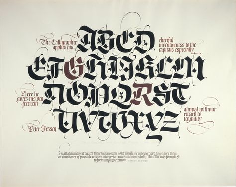 Fraktur Alphabet – John Stevens Calligraphy Fraktur Alphabet, Letters Styles, Calligraphic Fonts, Calligraphy Alphabets, Traditional Calligraphy, Gothic Lettering, Chicano Lettering, Pen Calligraphy, Graffiti Lettering Fonts