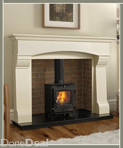 Fireplace Surround for sale in Kildare on DoneDeal Wood Burner Stove, Marble Fireplace Surround, Marble Fireplace, Fireplace Hearth, Fireplace Surround, Marble Fireplaces, Wood Burner, Ivory Pearl, Brick Fireplace