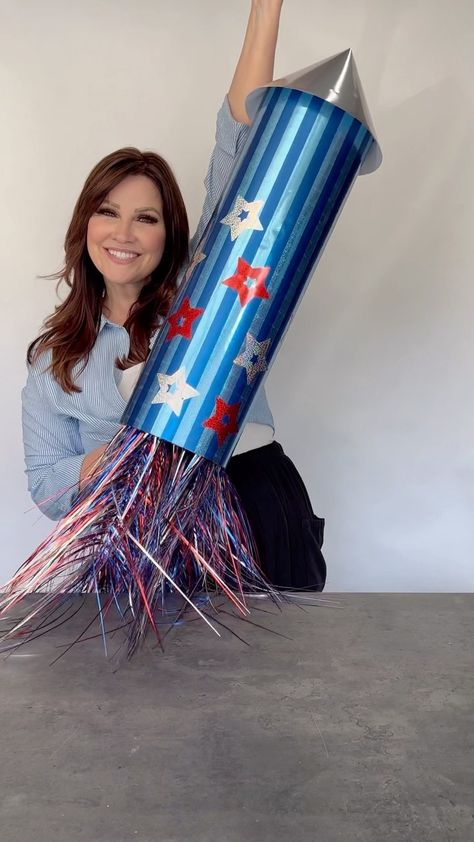 Instagram Diy Fireworks Decoration, Home Depot Diy, Firework Stands, Patriotic Diy, Floating Decorations, Fourth Of July Decorations, 4th Of July Parade, 4th July Crafts, Usa Decor