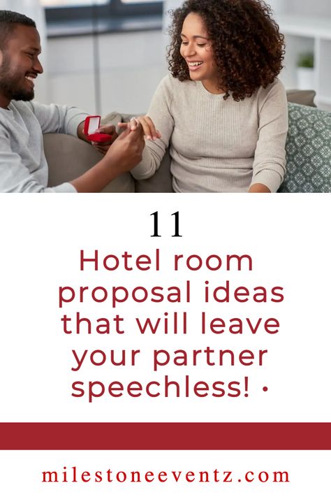 Are you looking for creative ways to pop the question during your hotel stay? If so, Here are some amazing hotel engagement proposal ideas that are sure to surprise your partner(and they're affordable too)! Room Proposal Ideas, Hotel Room Proposal Ideas, Hotel Proposal Ideas, Hotel Room Proposal, Hotel Proposal, Proposal Ideas Simple, Engagement Proposal Ideas, Christmas Proposal, Pre Engagement