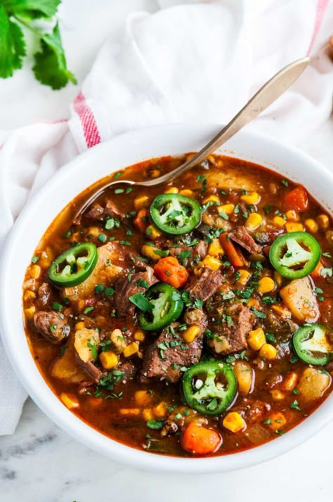 Stew Recipes Beef, Spicy Beef Stew, Hot Beef, Spicy Stew, Crockpot Recipes Beef Stew, Crockpot Stew, Beef Stew Crockpot, Recipes Beef, Slow Cooked Beef