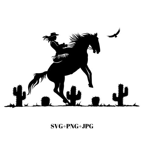 Cowgirl Silhouette, Rodeo Svg, Cowgirl Svg, Country Svg, Svg Country, Softball Mom Svg, Horse Svg, Softball Svg, Png Cricut