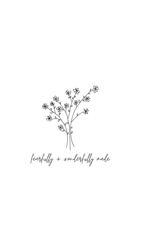 + "Fearfully and Wonderfully Made" + Black Lettering + Transparent Background + EASY DOWNLOAD I Am Fearfully And Wonderfully Made, Fearfully And Wonderfully Made Tattoo, Wonderfully Made Tattoo, Biblical Flowers, Bible Quotes Background, Bible Tattoos, Worship Quotes, Cross Tattoos For Women, Bible Doodling